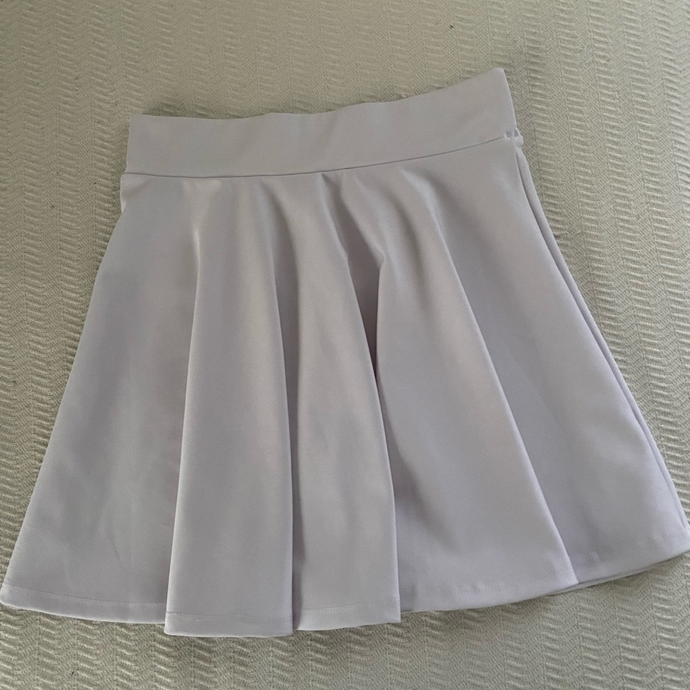 White tennis skirt